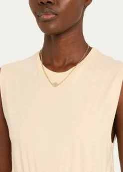 Sydney Evan14K Evil Eye Marquise Charm Necklace
