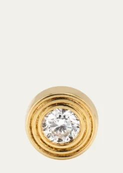 Sydney Evan14k Fluted Diamond Stud Earring, Single