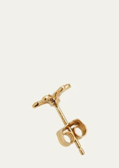 Sydney Evan14K Gold Daisy Stud Earring with Diamonds