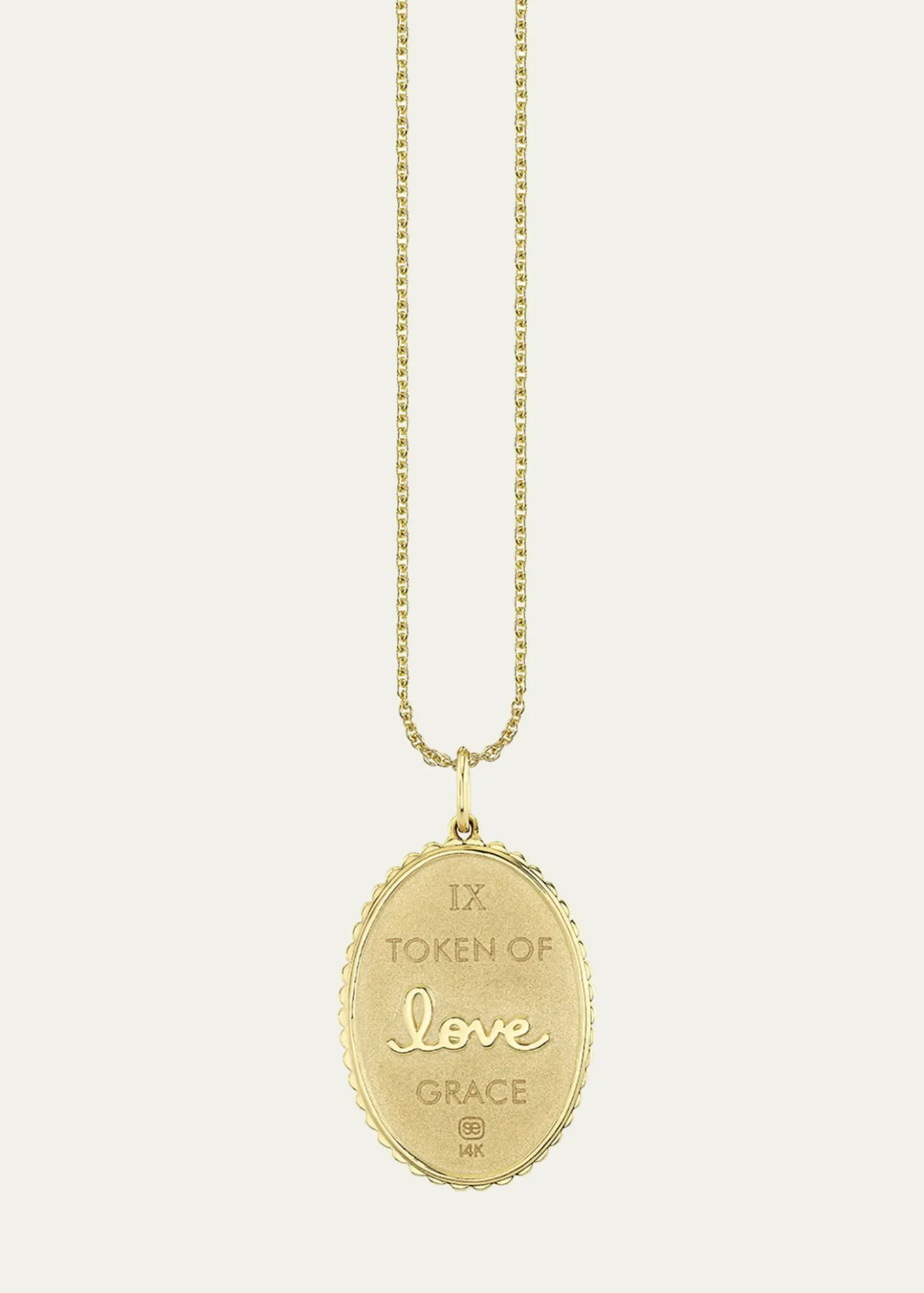 Sydney Evan14K Gold Diamond Birth Flower Charm Necklace, September