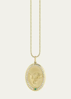 Sydney Evan14K Gold Diamond Birth Flower Charm Necklace, May