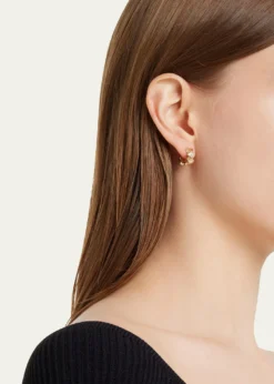 Sydney Evan14k Gold Diamond Hearts Hoop Earrings