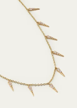 Sydney Evan14K Gold & Diamond Large Fringe Necklace