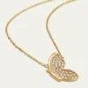 Sydney Evan14K Gold Diamond Pavé In Flight Butterfly Necklace