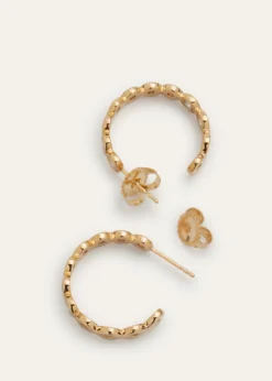 Sydney Evan14k Gold Fluted Diamond Earrings