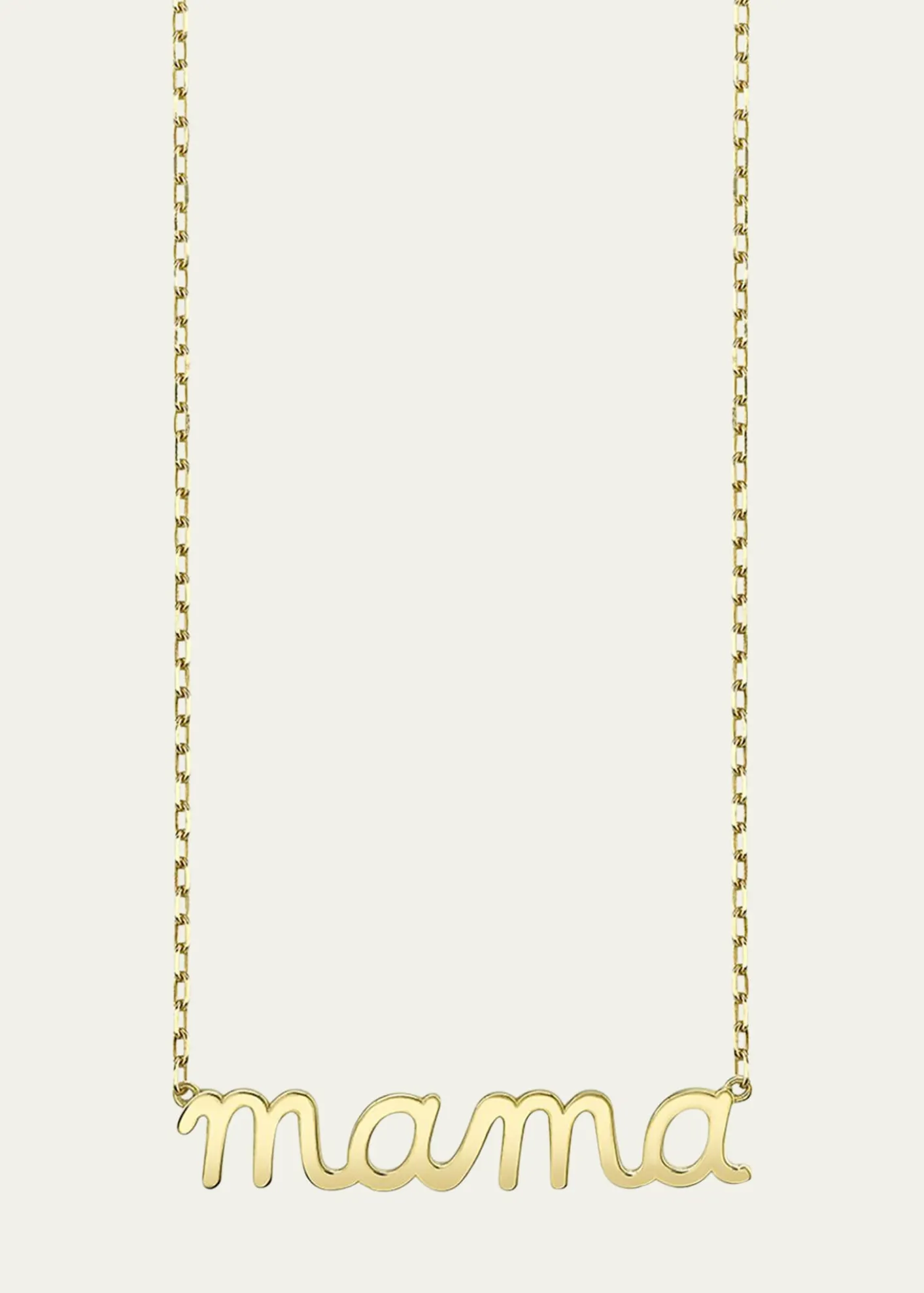 Sydney Evan14k Gold Mama Script Necklace