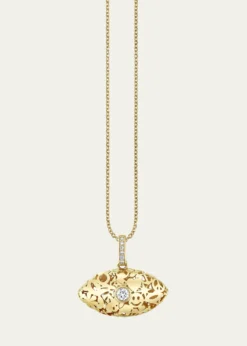 Sydney Evan14K Icon Wallpaper Evil Eye Pendant Necklace