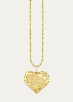 Sydney Evan14K Icon Wallpaper Heart Locket Necklace