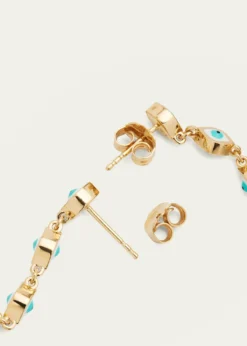 Sydney Evan14K Linked Enamel Drop Earrings