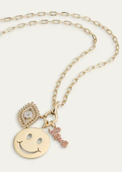 Sydney Evan14K Love, Protection and Happiness Combo Necklace
