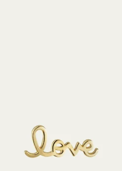 Sydney Evan14k Love Script Earring, Single