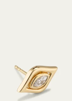 Sydney Evan14k Marquise Evil Eye Stud Earring, Single