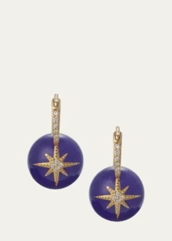 Sydney Evan14K Pave Starburst Bead Earrings