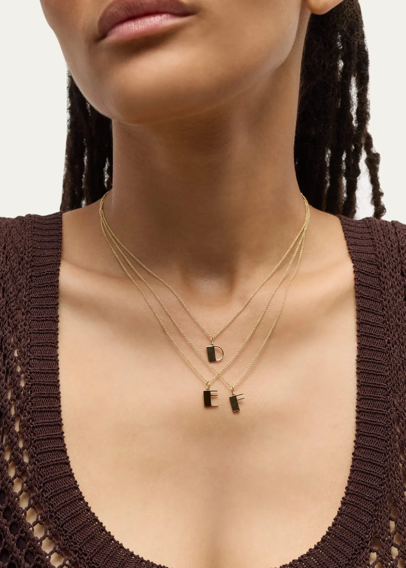 Sydney Evan14K Pure Block Initial Necklace