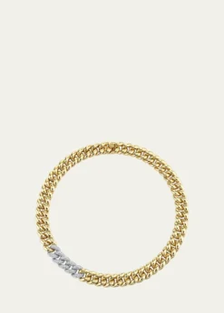 Sydney Evan14k Two-Tone Diamond Curb Chain Necklace