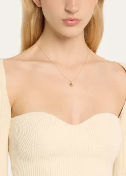 Sydney Evan14K Yellow Gold Beehive Charm Necklace