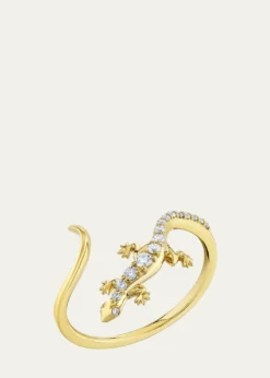 Sydney Evan14K Yellow Gold Diamond Lizard Ring