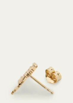 Sydney Evan14K Yellow Gold Diamond Horse Stud Earring, Single (Left)