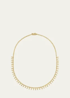 Sydney Evan14K Yellow Gold Diamond Marquise Fringe Necklace