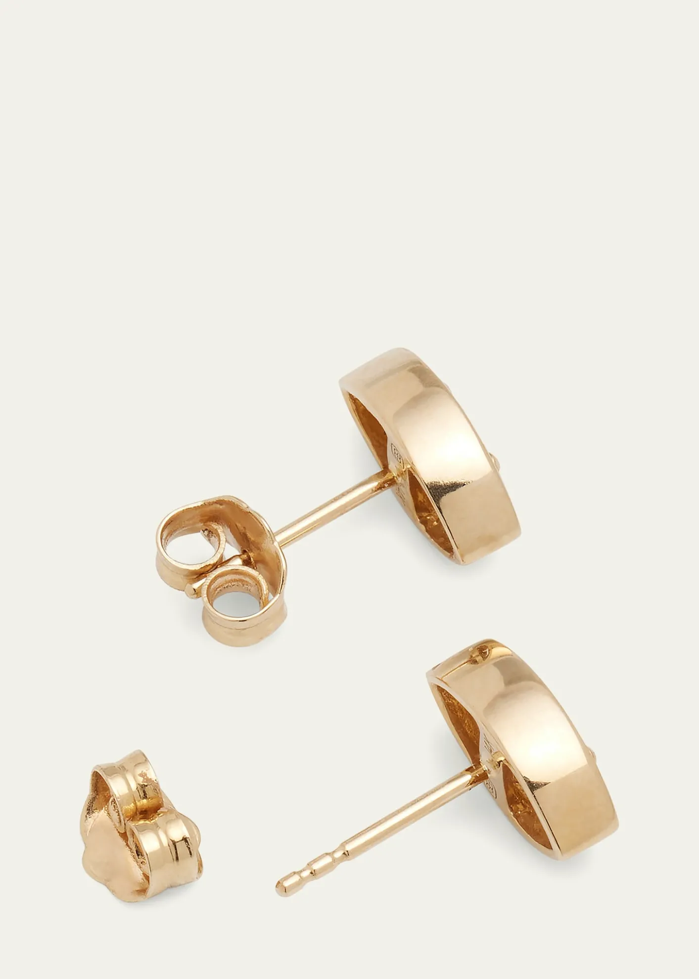 Sydney Evan14k Yellow Gold Large Marquis Evil Eye Stud Earrings