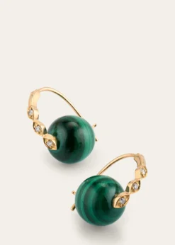 Sydney Evan14K Yellow Gold Marquise Eye Bead Earrings