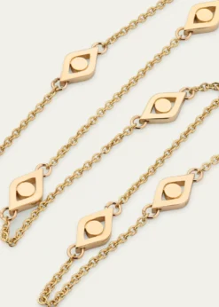 Sydney Evan14K Yellow Gold Medium Evil Eye Chain Necklace