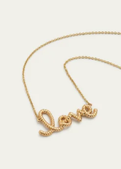 Sydney Evan14K Yellow Gold Medium Rope Love Pendant Necklace