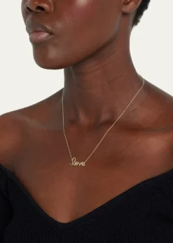 Sydney Evan14K Yellow Gold Medium Rope Love Pendant Necklace