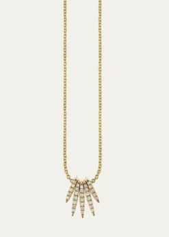 Sydney Evan14K Yellow Gold Needle Drop Diamond Necklace