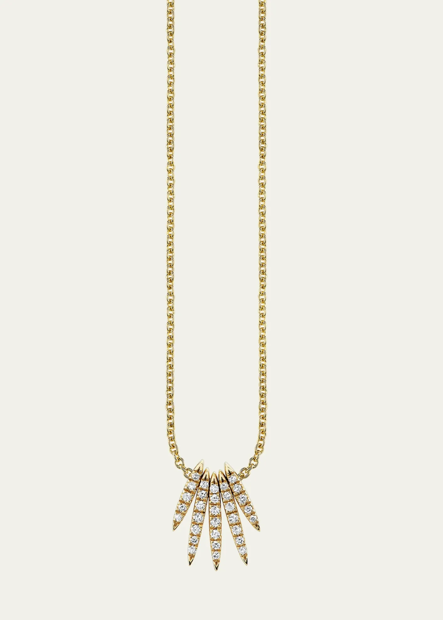 Sydney Evan14K Yellow Gold Needle Drop Diamond Necklace