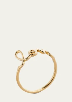 Sydney Evan14k Yellow Gold Pure Love Script Ring