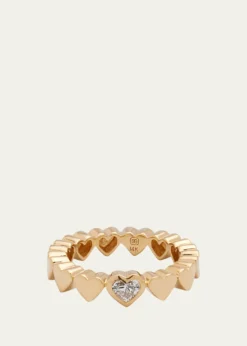 Sydney Evan14k Yellow Gold Single Diamond Heart Ring, Size 6.5