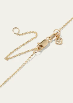 Sydney Evan14k Yellow Gold Small Diamond Evil Eye Necklace