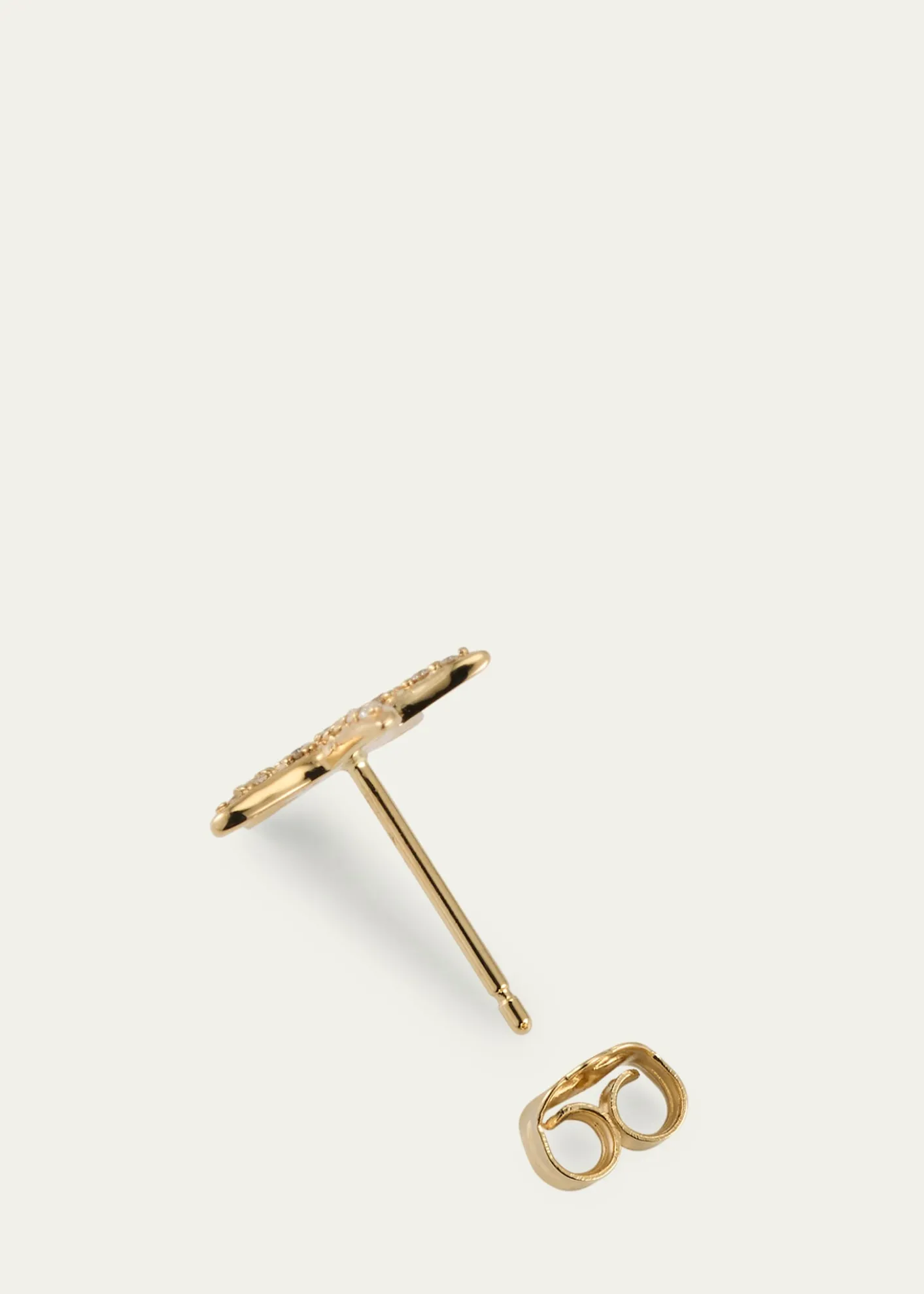 Sydney Evan14K Yellow Gold Starfish Stud Earring, Single