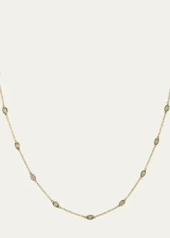 Sydney EvanMarquis Segment Necklace Gold