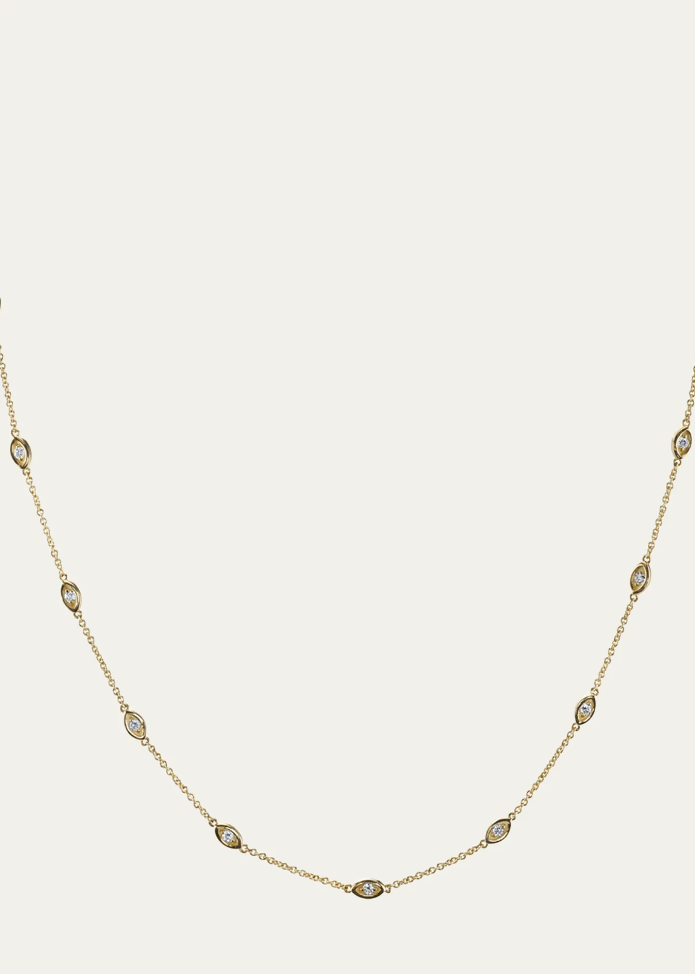 Sydney EvanMarquis Segment Necklace Gold