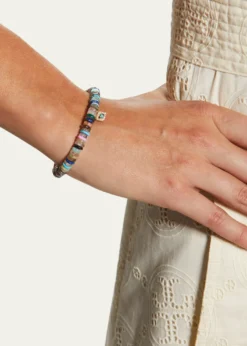 Sydney EvanOpal Bead Diamond Evil Eye Bracelet