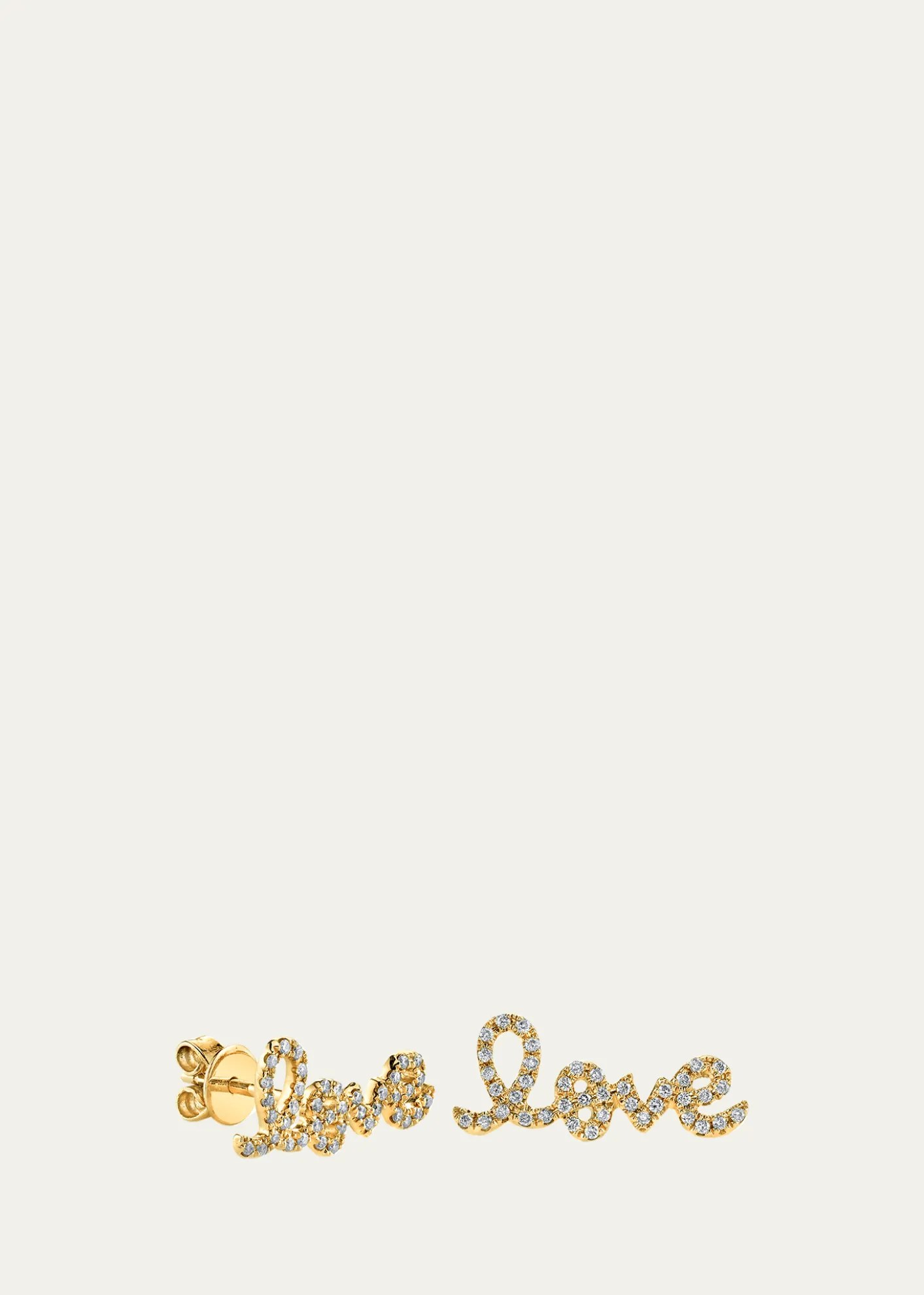 Sydney EvanPave Diamond Love Single Stud Earring
