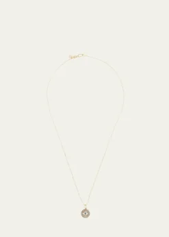 Sydney EvanSmall Diamond Evil Eye Medallion Necklace