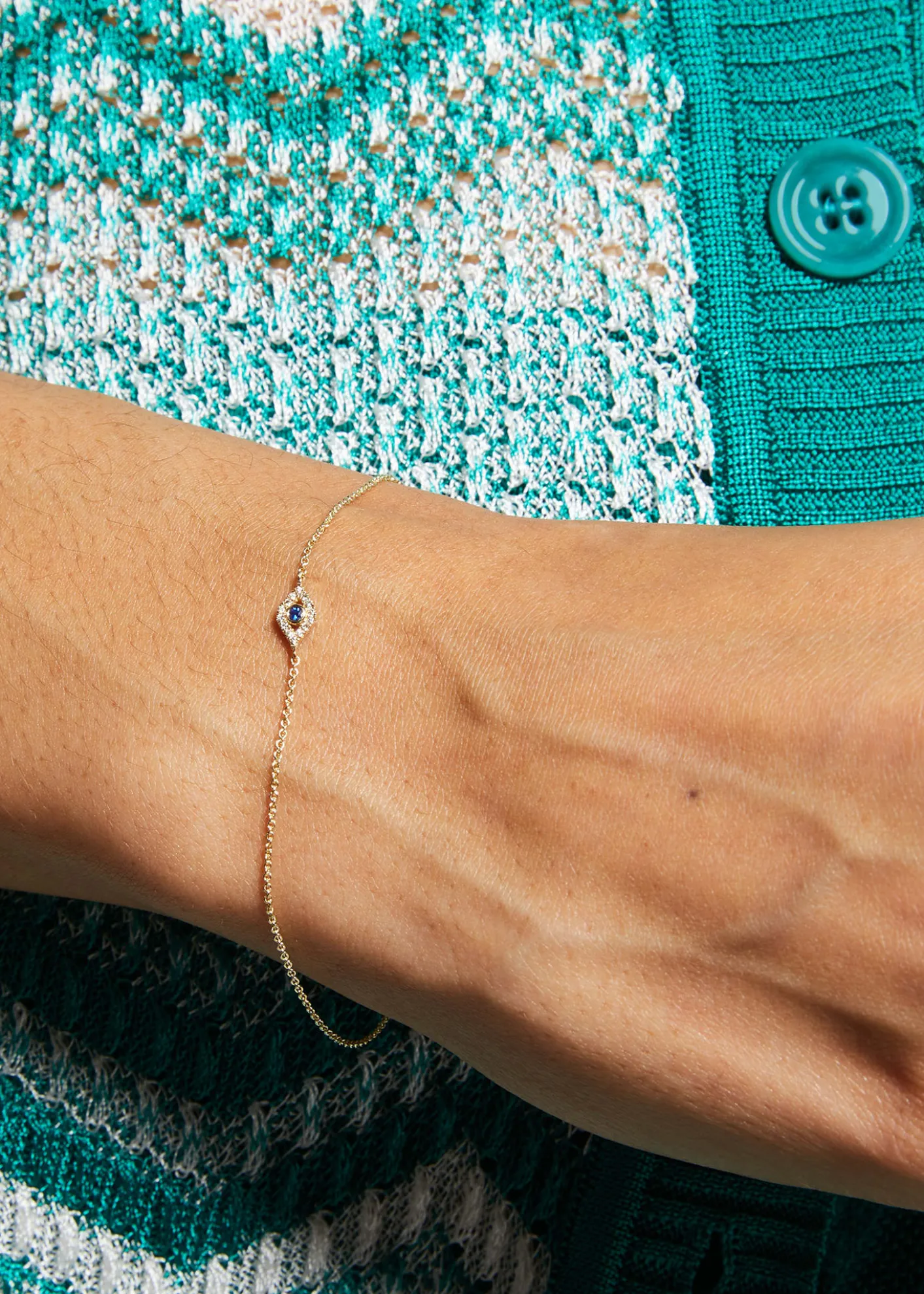 Sydney EvanSmall Diamond Evil Eye Bracelet