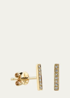 Sydney EvanSmall 14k Gold Diamond Bar Single Stud Earring
