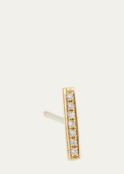 Sydney EvanSmall 14k Gold Diamond Bar Single Stud Earring