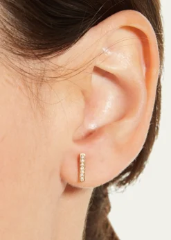 Sydney EvanSmall 14k Gold Diamond Bar Single Stud Earring