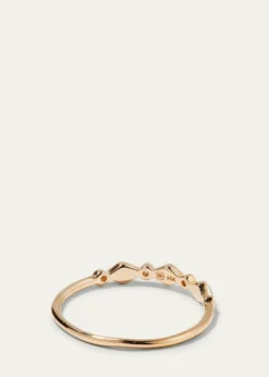 Sydney EvanTurquoise Bezel & Diamond Stacking Ring