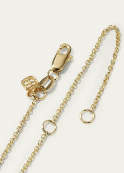 Sydney EvanYellow Gold Small Heart Necklace with Marquise Eye