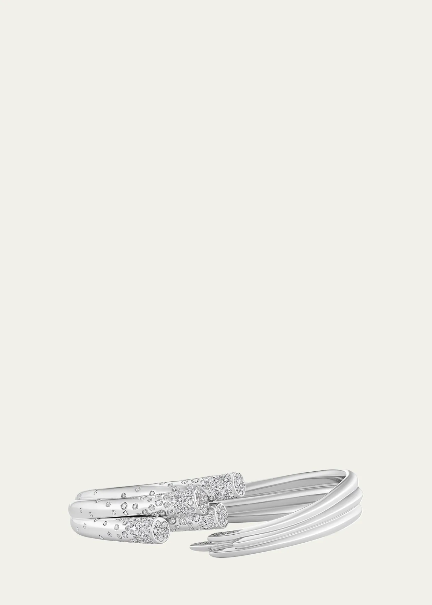 TABAYER18K White Gold Diamond Sheaf Bracelet
