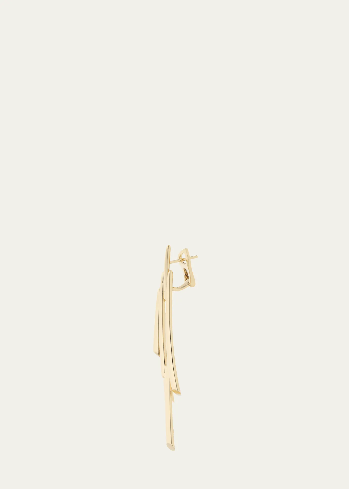 TABAYER18K Yellow Gold Sheaf Drop Earring, Single