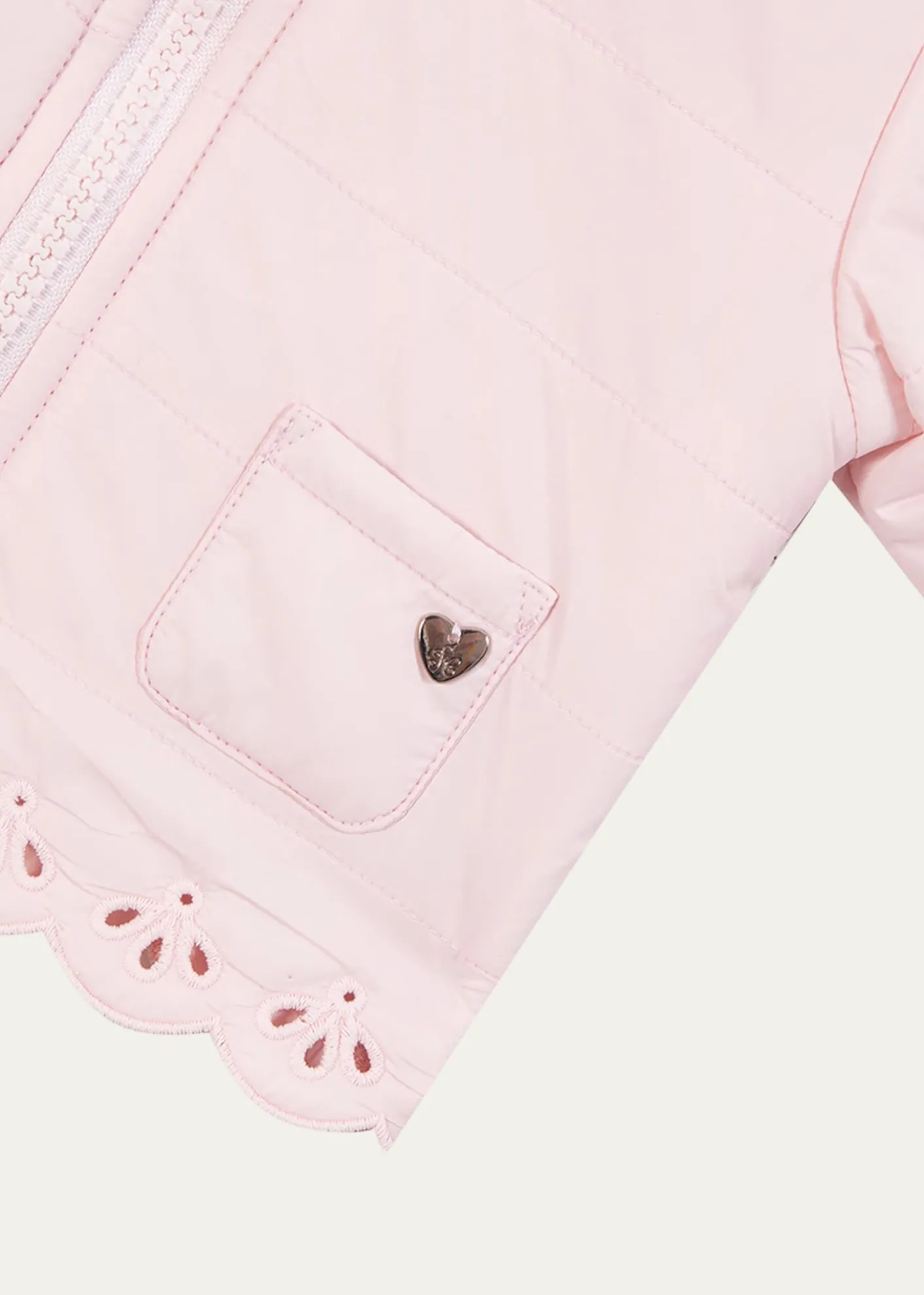 Tartine et ChocolatGirl's Quilted Openwork Jacket, Size 3M-3