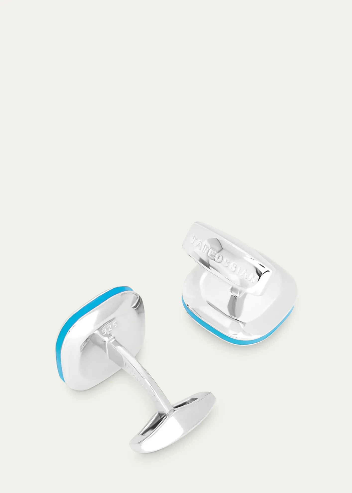 TateossianMen's Apatite Doppione Cushion Cufflinks