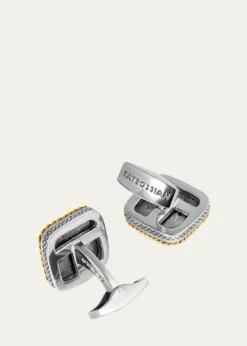 TateossianMen's Limited Edition Meteorite Square Cufflinks